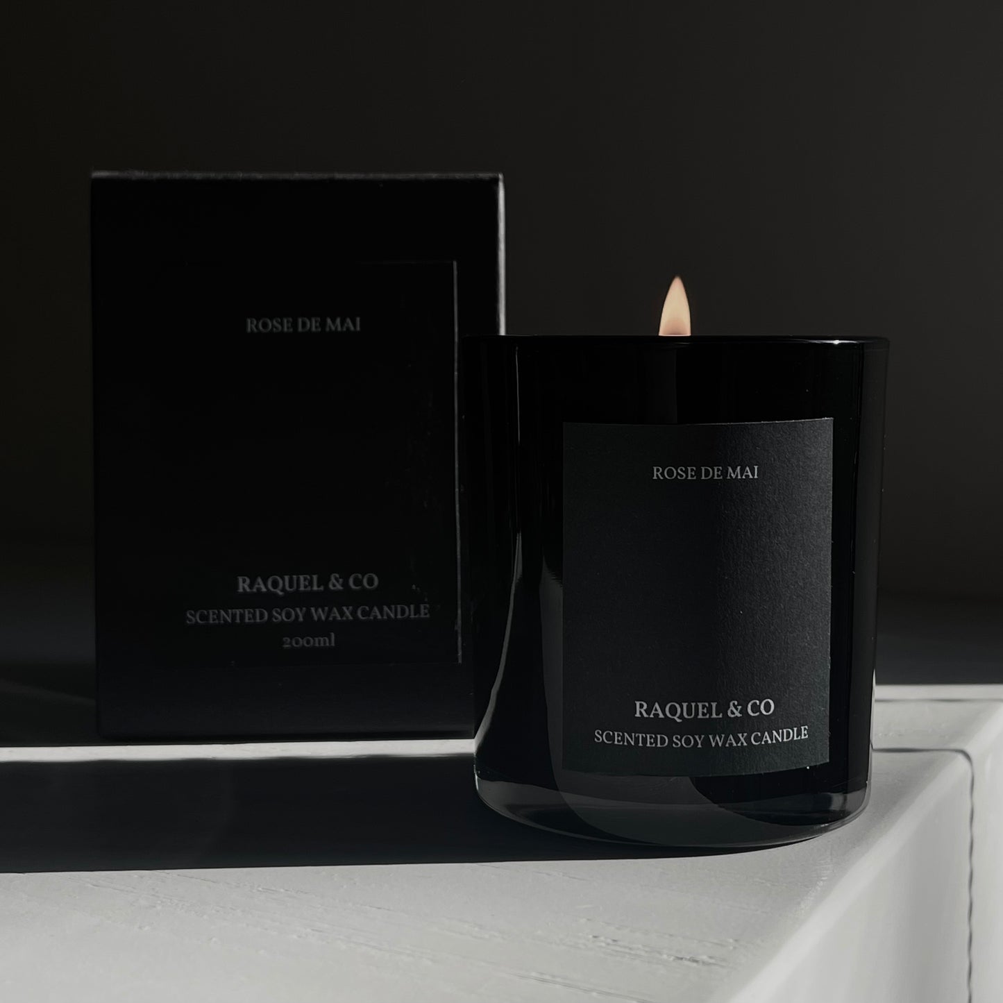 Rose De Mai || Glass Candle Collection