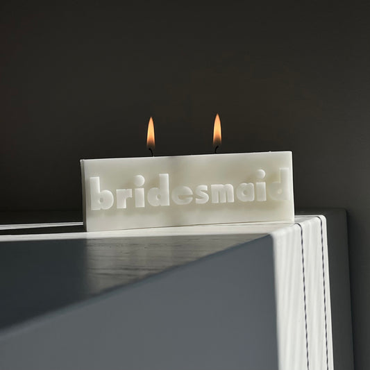 Bridesmaid Gift Candle